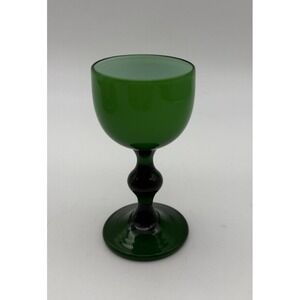 Carlo Moretti Cased Shot Cordial Liquor Glass 3.25" Emerald Green